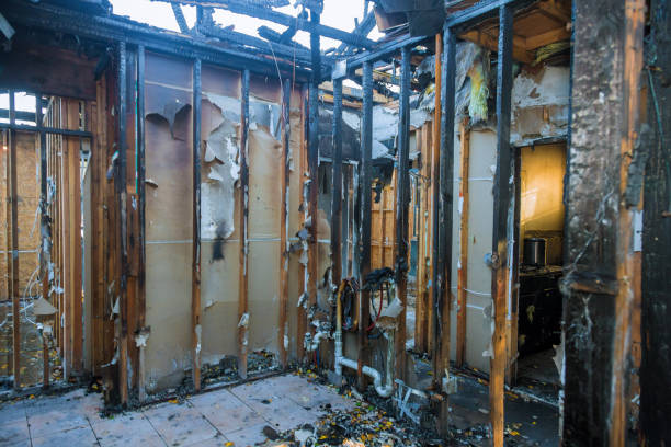 Professional Fire Damage Removal technician working in Stratford, NJ